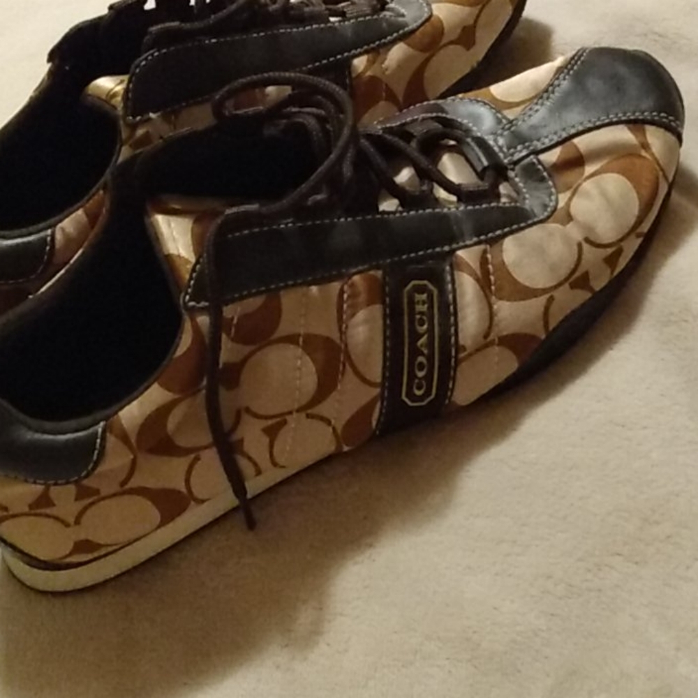 Coach satin lace up sneakers - Picture 4 of 10
